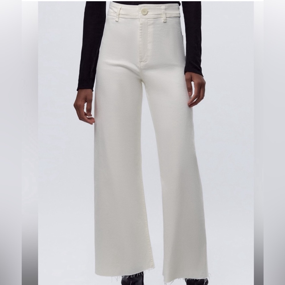 White Zara marine jeans size 4